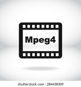 Video icon. Flat design style. Vector EPS 10.
