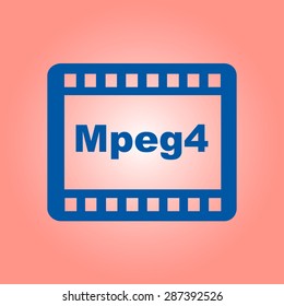 Video icon. Flat design style. Vector EPS 10.