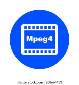 Video icon. Flat design style. Vector EPS 10.