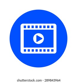 Video icon. Flat design style. Vector EPS 10.