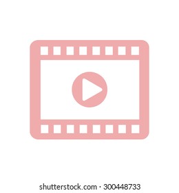 Video icon. Flat design style. Vector EPS 10.