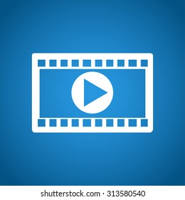 Video icon. Flat design style. Vector EPS 10