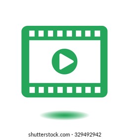 Video icon. Flat design style. Vector EPS 10.