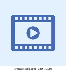Video icon. Flat design style. Vector EPS 10.