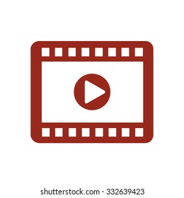 Video icon. Flat design style. Vector EPS 10.