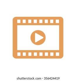 Video icon. Flat design style. Vector EPS 10.