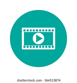 Video icon. Flat design style. Vector EPS 10