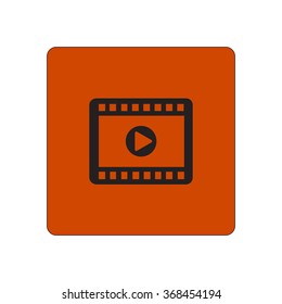 Video icon. Flat design style. Vector EPS 10.