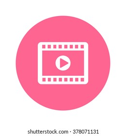 Video icon. Flat design style. Vector EPS 10.