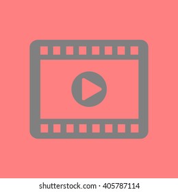 Video icon. Flat design style. Vector EPS 10.
