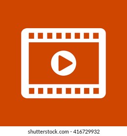 Video icon. Flat design style. Vector EPS 10.