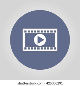 Video icon. Flat design style. Vector EPS 10