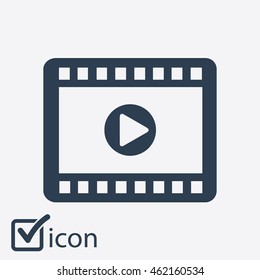 Video icon. Flat design style. Vector EPS 10.