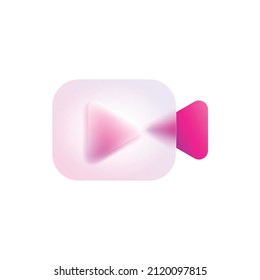 Video icon gradient filled design