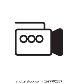 Icono de vídeo para proyectos de diseño gráfico