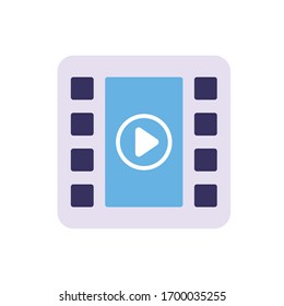 Videosymbol für Grafikdesign-Projekte