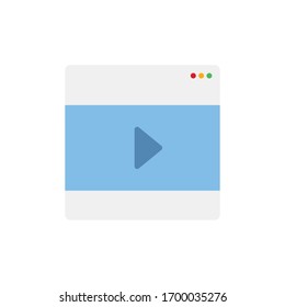 Icono de vídeo para proyectos de diseño gráfico