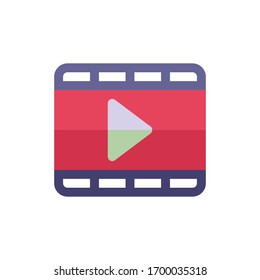 Videosymbol für Grafikdesign-Projekte