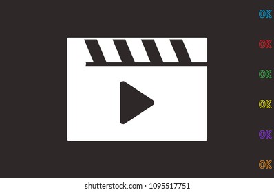 video, icon illustration