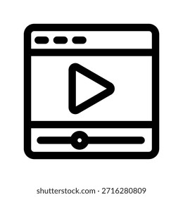 Video icon illustration vector design template