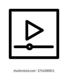 Video icon illustration vector design template