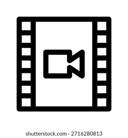 Video Plantilla de diseño de Vector de ilustración de icono