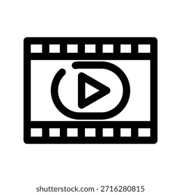 Video Plantilla de diseño de Vector de ilustración de icono