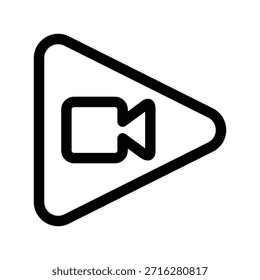 Vektordesign-Vorlage für Videosymbolgrafik