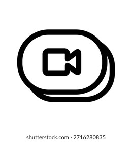Vektordesign-Vorlage für Videosymbolgrafik