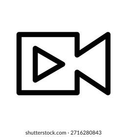 Vektordesign-Vorlage für Videosymbolgrafik