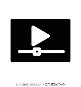 Ícone de vídeo ilustração vetor modelo de design