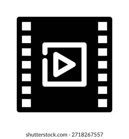 Ícone de vídeo ilustração vetor modelo de design