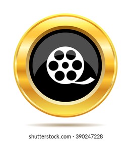 Video icon. Internet button on white background. EPS10 vector.