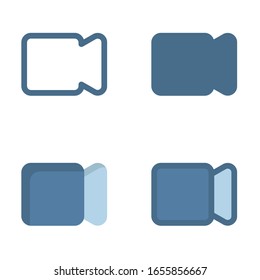 video icon in isolated on white background. for your web site design, logo, app, UI. Vector graphics illustration and editable stroke. EPS 10.