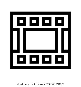 Video icon isolated on white background