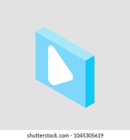 video icon isometric. vector