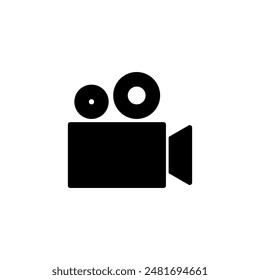 Video icon logo design. video camera sign and symbol. movie sign. cinema