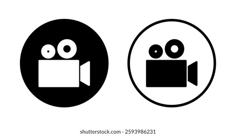 Video icon logo design. video camera sign and symbol. movie sign. cinema