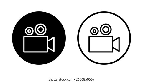 Video icon logo design. video camera sign and symbol. movie sign. cinema