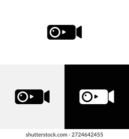 Video icon logo design. video camera sign and symbol.