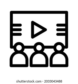 video icon or logo isolated sign symbol vector illustration - high quality black style vector icons
