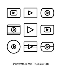 video icon or logo isolated sign symbol vector illustration - Collection of high quality black style vector icons
