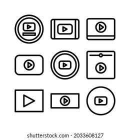 video icon or logo isolated sign symbol vector illustration - Collection of high quality black style vector icons
