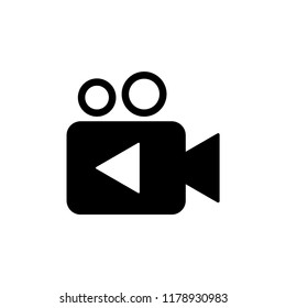 Video icon logo vector template flat trendy