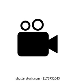 Video icon logo vector template flat trendy