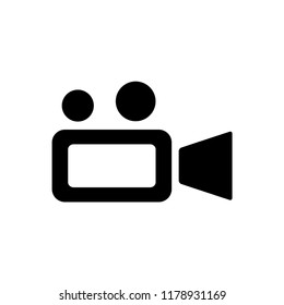 Video icon logo vector template flat trendy