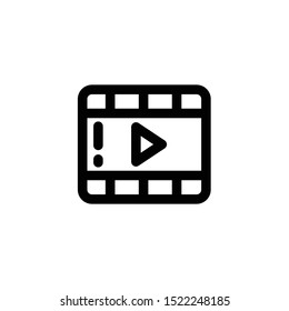 Video Icon Media Logo Cinema Symbol Stock Vector (Royalty Free ...