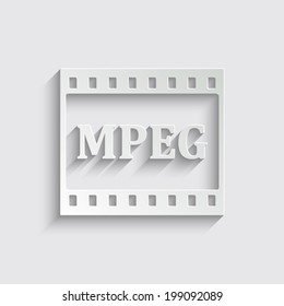 video icon on a grey background