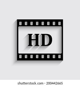 video icon on a grey background