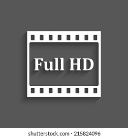video icon on a grey background